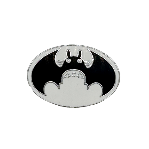 Totoro x Batman Mashup Logo Enamel Pin