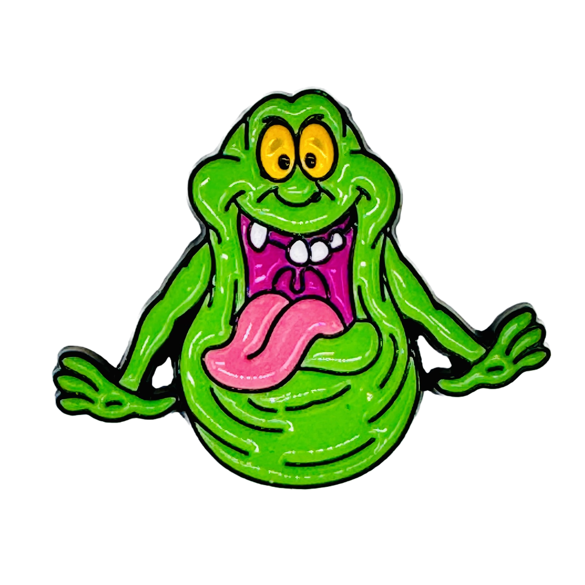 Ghostbusters Slimer Enamel Pin – RedGuardian