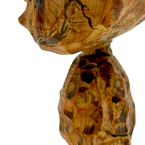 No Strings On Me Faux Wood Art Toy