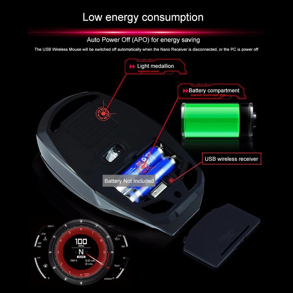 Iron Man Mouse 2.4G Portable Optical USB