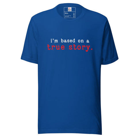 RedGuardian blue cotton t-shirt with white text