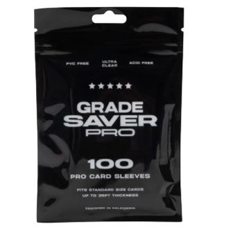 RedGuardian Gradesaver Pro 100 count PVC-free, acid-free, ultra-clear polypropylene card sleeves for standard size cards up to 35pt.