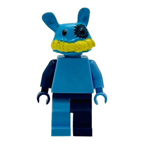 RedGuardian Knav Lego bootleg special edition minifigure, blue with yellow accents and a rabbit-like head.