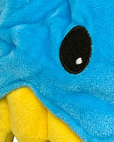 RedGuardian Knav Plush, a 16.5-inch collectible with blue plush body and yellow accents, featuring a black embroidered eye.