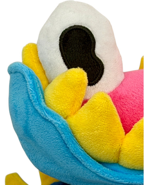 RedGuardian Knav Plush, a 16.5" collectible with removable head, featuring blue, yellow, pink, and white plush.