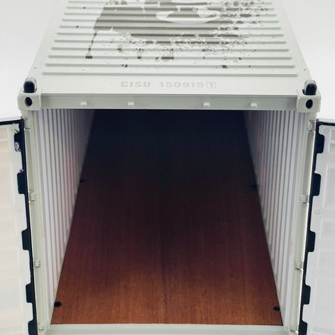 RedGuardian x Martian Toys 1:20 scale white vinyl shipping container with working doors and latches.