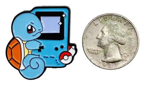 Squirtle Pokemon Gameboy Hugz Enamel Pin