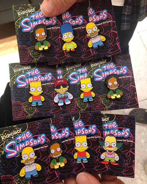 The Simpsons Enamel Pin Series Blind Box by Kidrobot
