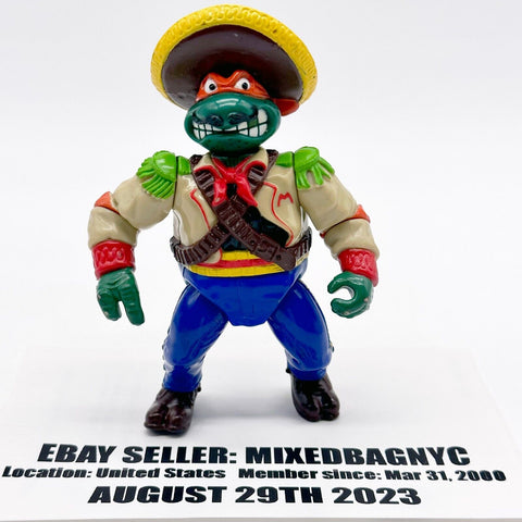 1992 Teenage Mutant Ninja Turtles TMNT Wacky Wild West Bandito Bashin' Mike