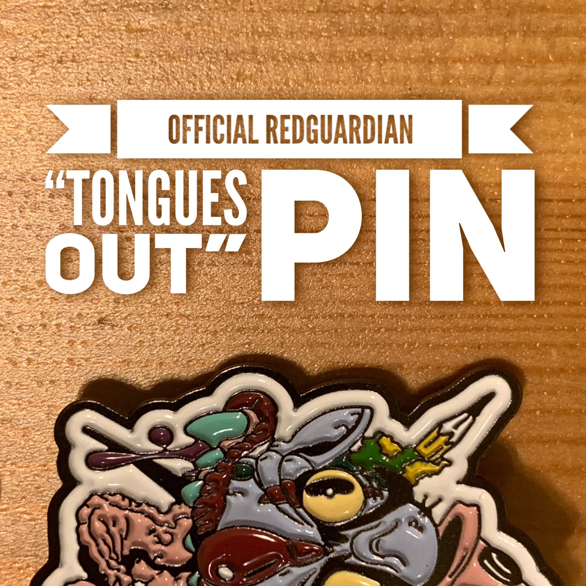 RedGuardian Tongue's Out Pin - RedGuardian Art & Toys
