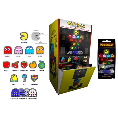 Pac-Man 8-Bit Enamel Pin Collection - RedGuardian Art & Toys