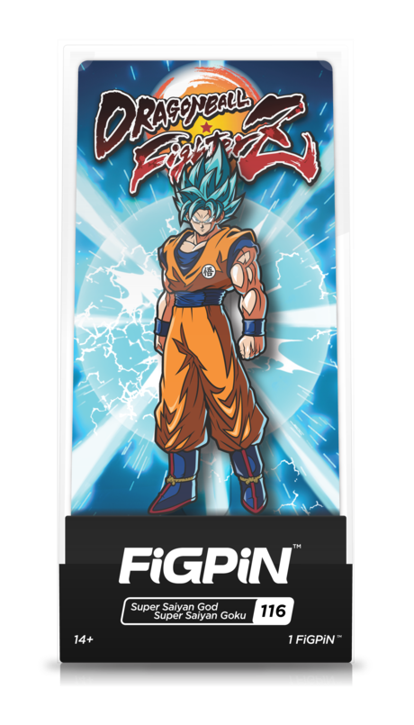 Dragon Ball FighterZ Super Saiyan God Super Saiyan Goku #116 FiGPiN Enamel Pin - RedGuardian Art & Toys