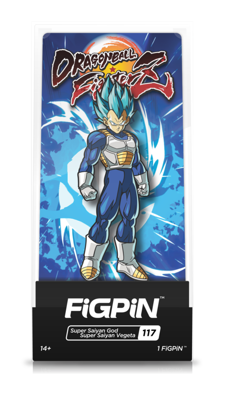 Dragon Ball FighterZ Super Saiyan God Super Saiyan Vegeta #117 FiGPiN Enamel Pin - RedGuardian Art & Toys