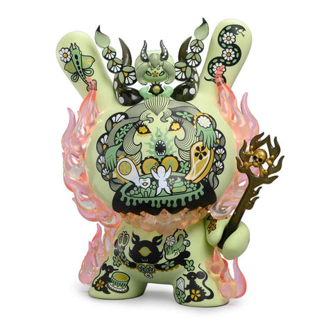 Kidrobot La Flamme by Junko Mizuno 8-Inch Green Dunny Vinyl Figure - RedGuardian Art & Toys