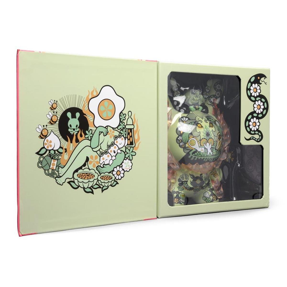 Kidrobot La Flamme by Junko Mizuno 8-Inch Green Dunny Vinyl Figure - RedGuardian Art & Toys