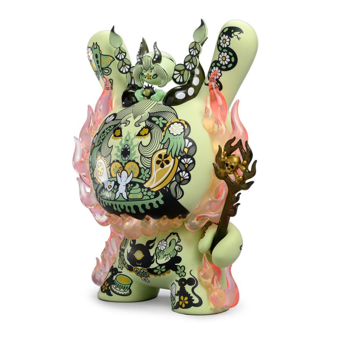 Kidrobot La Flamme by Junko Mizuno 8-Inch Green Dunny Vinyl Figure - RedGuardian Art & Toys