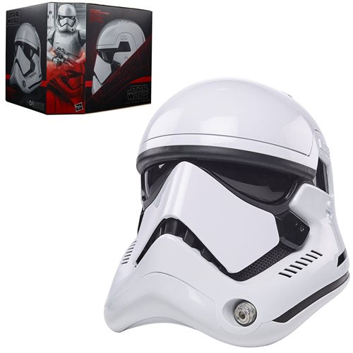 first order star wars motorcycle helmet Star Wars The Black Series First Order Stormtrooper Premium Electronic –  RedGuardian