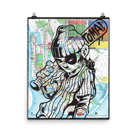 Bodega Blade : Dega Baseball Furies LE Signed Print - RedGuardian Art & Toys