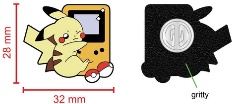 Pikachu Pokemon Gameboy Hugz Enamel Pin