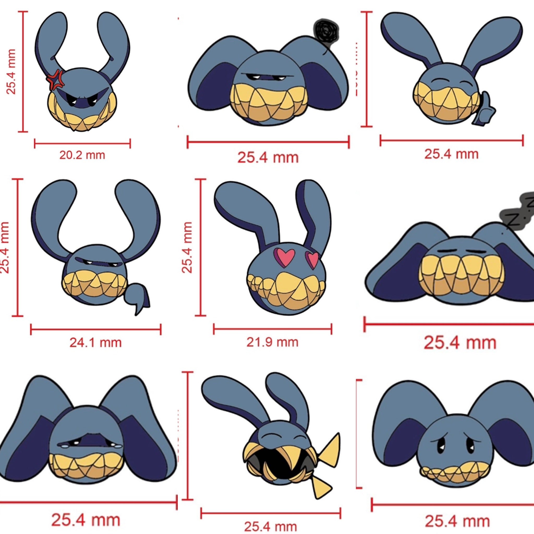 RG Series 2 Pin Collection - 17 Pins