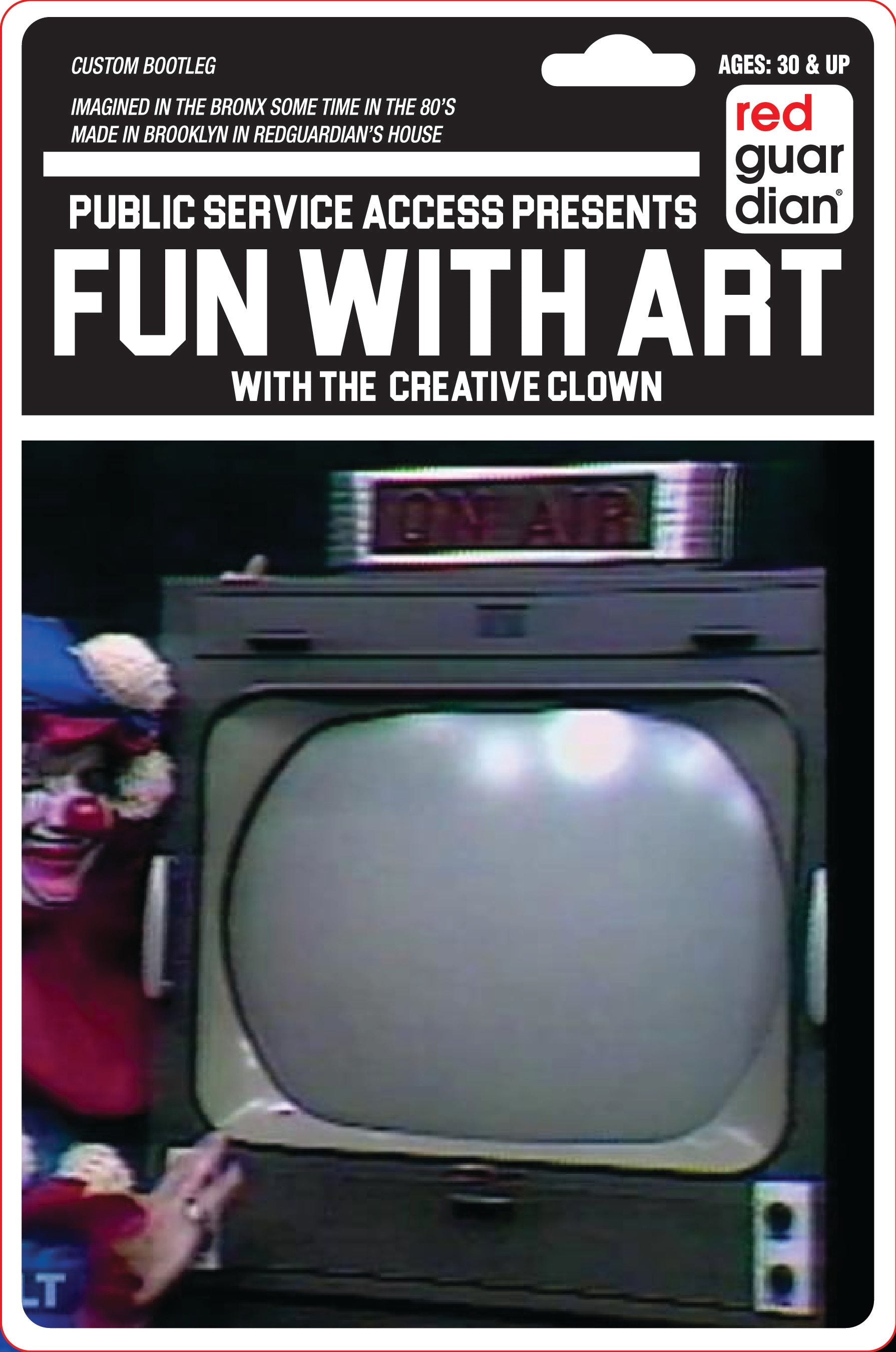 Bootleg Toy : Public Access Channel - Creative Clown - RedGuardian Art & Toys