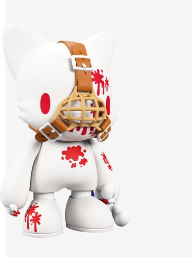 Gloomy in White SuperJanky by Mori Chack - RedGuardian Art & Toys
