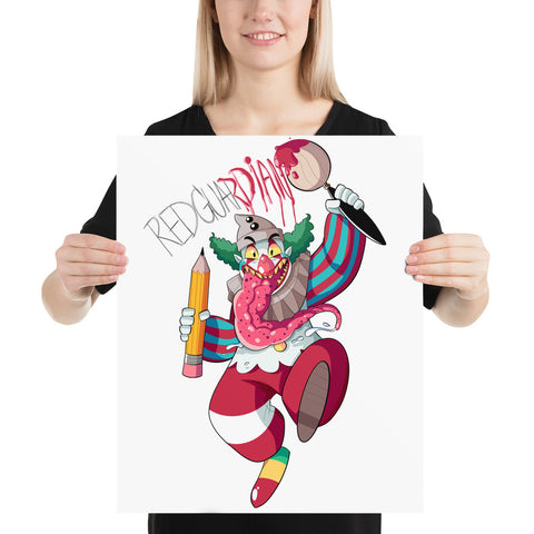 Dancing Clown Photo Poster - RedGuardian Art & Toys