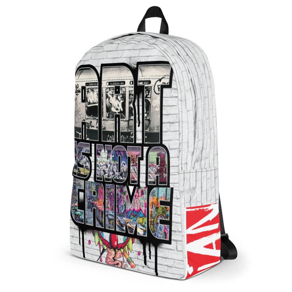 ART IS NOT A CRIME! Commuter Backpack - RedGuardian Art & Toys
