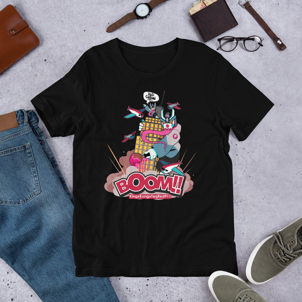 KingxKongxTeqRed911 Kaiju Short-Sleeve Unisex T-Shirt - RedGuardian Art & Toys