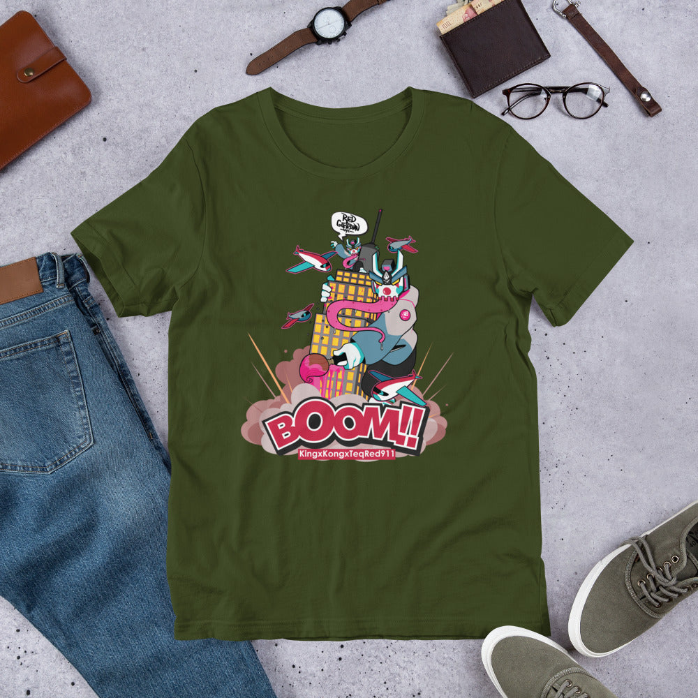 KingxKongxTeqRed911 Kaiju Short-Sleeve Unisex T-Shirt - RedGuardian Art & Toys