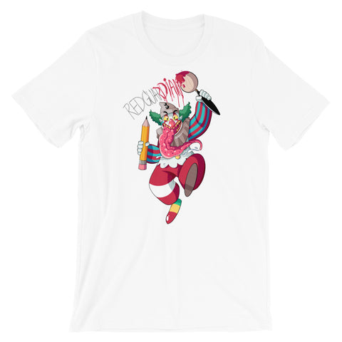 Dancing Clown Short-Sleeve Unisex T-Shirt - RedGuardian Art & Toys