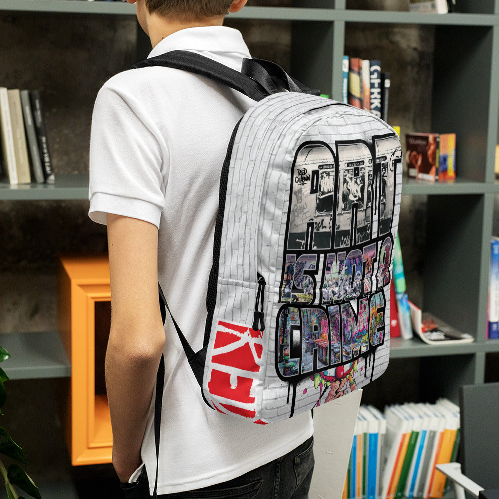 ART IS NOT A CRIME! Commuter Backpack - RedGuardian Art & Toys