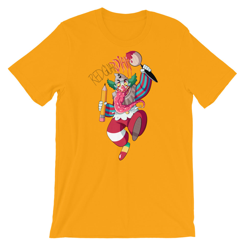Dancing Clown Short-Sleeve Unisex T-Shirt - RedGuardian Art & Toys
