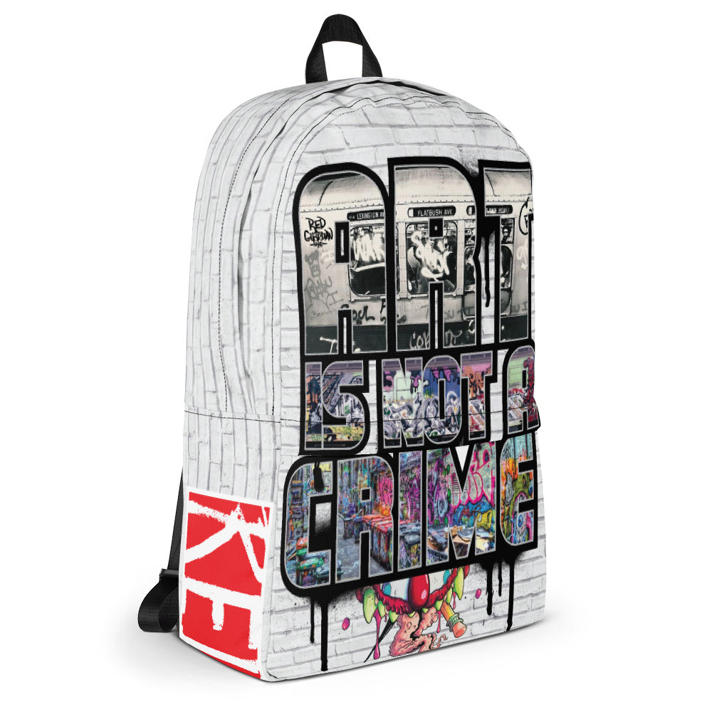 ART IS NOT A CRIME! Commuter Backpack - RedGuardian Art & Toys